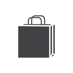Shopping bag icon Symbol mark in filled style
