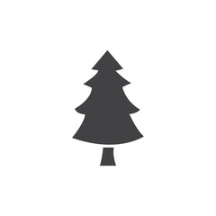 Tree icon Symbol mark in filled style