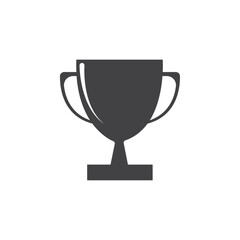 Trophy icon Symbol mark in filled style