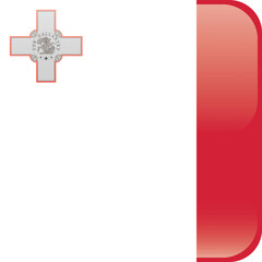 Obraz premium Cube shaped national flag of the European country of MALTA