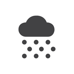 Weather Icon Symbol mark in filled style