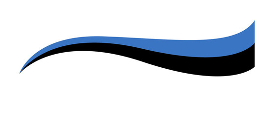 Estonia flag PNG, Estonian flag tricolor curvy design, Estonian wavy flag on transparent background