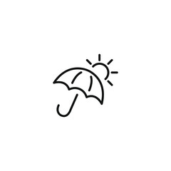 Weather icon. Weather icon set. Linear style.
