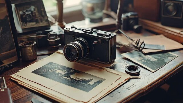 Vintage Overprint Effect Mockup Video