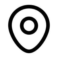 location,location icons, location   icon editable stroke outline icon isolated on white background flat vector illustration. Pixel perfect. 64 x 64.