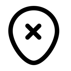 location,location icons, location   icon editable stroke outline icon isolated on white background flat vector illustration. Pixel perfect. 64 x 64.