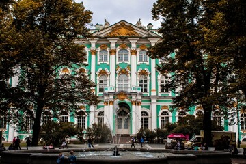facade of the palace hermitage