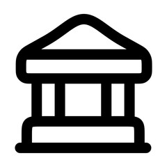  bank,bank icons, bank   icon editable stroke outline icon isolated on white background flat vector illustration. Pixel perfect. 64 x 64.