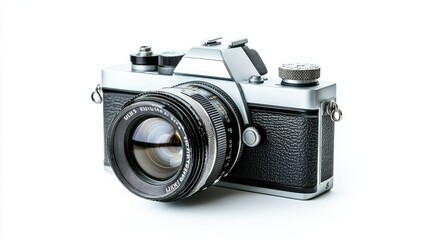Fototapeta premium Vintage Camera on a White Background