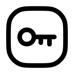 key,key icons, key   icon editable stroke outline icon isolated on white background flat vector illustration. Pixel perfect. 64 x 64.
