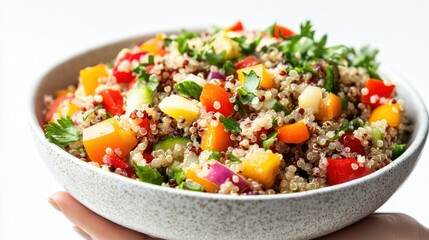 Colorful Quinoa Salad with Fresh Vegetables