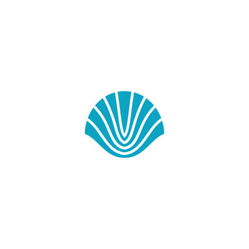 Sea shell logo inspiration. line pearl shell icons Vector illustration. Shell vector icon