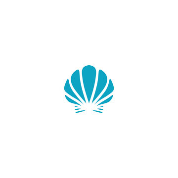 Sea shell logo inspiration. shilouete pearl shell icons Vector illustration. Shell vector icon
