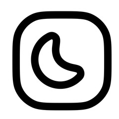 moon,moon icons, moon   icon editable stroke outline icon isolated on white background flat vector illustration. Pixel perfect. 64 x 64. © zesan