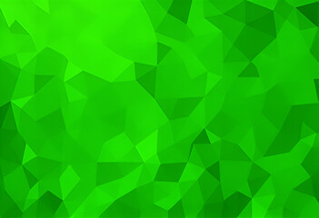 Fototapeta premium Abstract green geometric pattern background illustration with triangle ornament