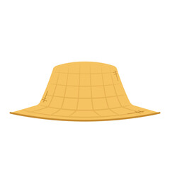 Farmer hat on white background. Peasant hat vector.