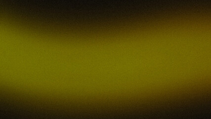 Gold yellow dark color spots with light leaks grainy backdrop. Abstract orange black color wavy shaped light leaks noisy gradient, website header, cover.
