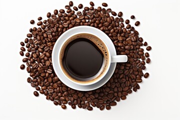 Naklejka premium Coffee cup drink shape.