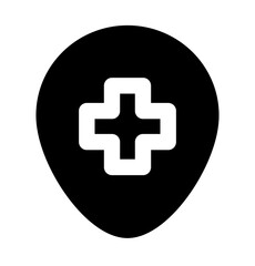 Fototapeta premium location cross icon