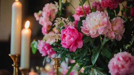 Cottage wedding decoration in the countryside, floral decor and event celebration, flowers, wedding aisle, wedding cake and tablescape, English country style idea