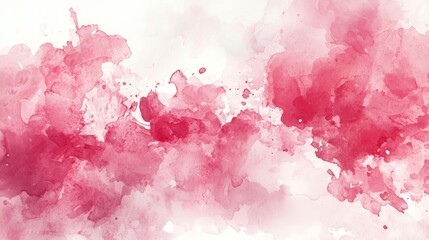Vibrant Red Watercolor Splash Background Art