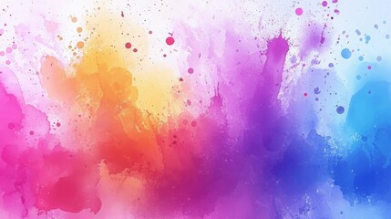 Colorful Watercolor Splash Background for Artistic Use