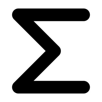 sum, sum icons,  sum  icon editable stroke outline icon isolated on white background flat vector illustration. Pixel perfect. 64 x 64.