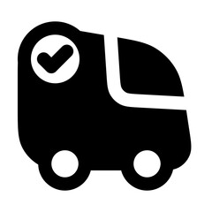 delivery car,deliverycar icons, delivery car   icon editable stroke outline icon isolated on white background flat vector illustration. Pixel perfect. 64 x 64
