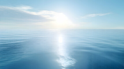 Fototapeta premium A soft gradient light blue background transitioning from pale blue to white, giving a calm and refreshing feel, like a clear summer sky