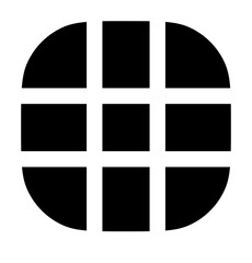 grid, grid       icons,  grid   icon editable stroke outline icon isolated on white background flat vector illustration. Pixel perfect. 64 x 64