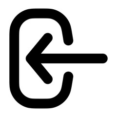 login, login     icons,  login   icon editable stroke outline icon isolated on white background flat vector illustration. Pixel perfect. 64 x 64