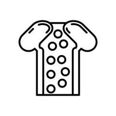 Nano Pores Outline Icon, Vector illustration