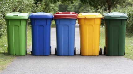 Sustainable waste management practices, focusing on reducing, reusing, and recycling waste materials.