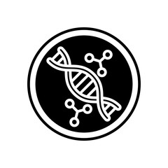 Nano Shell Glyph Icon, Vector illustration