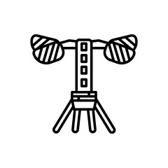 Nano Fly Bee Outline Icon, Vector illustration