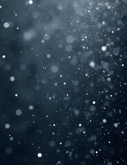 Fototapeta premium Soft white flakes on dark canvas create stunning serene winter atmosphere with gentle texture and subtle contrast.