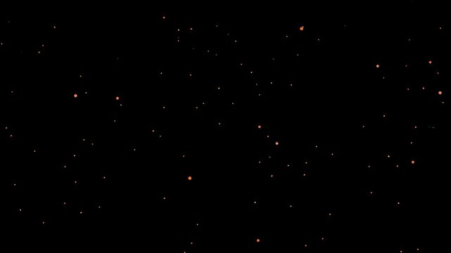 火の粉が飛び散るアニメーション：背景透過