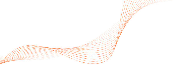 abstract orange wave vector background