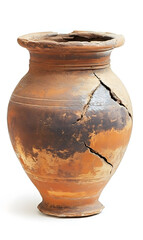 Ancient Greek Amphora isolated on white background