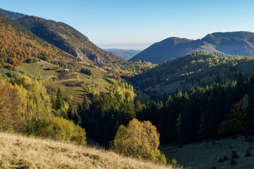 autumn landscape in the mountains