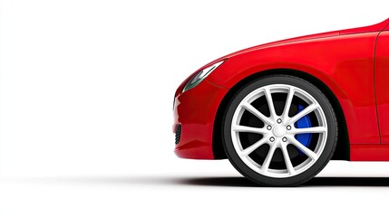 Sleek Red Sports Car Profile