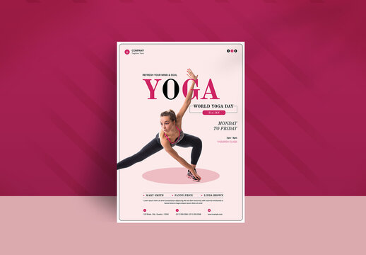 Creative Yoga Flyer Design Template