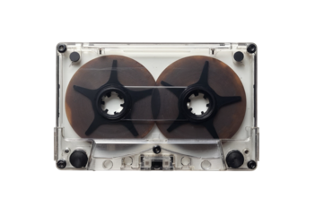 audio cassette isolated on white