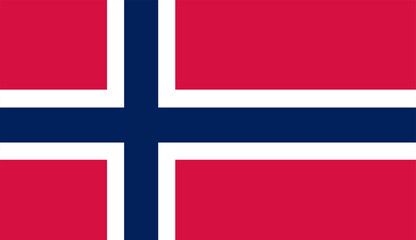 Obraz premium Norwegian vector flag Beautiful flag in eps Flag icon