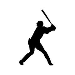 BASEBALL PLAYER SILHOUETTE VECTOR DESIGN 6
