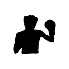 BOXING SILHOUETTE VECTOR DESIGN 2