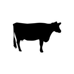 COW ANIMAL SILHOUETTE VECTOR DESIGN