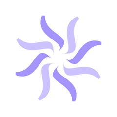 Simple purple circle elements vector illustration, abstract purple circle icon vector 