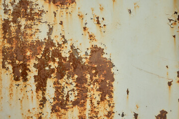 A Rusty Metal Surface Showcasing Its Intricate Textured Patterns Along With Various Colors