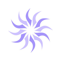 Simple purple circle elements vector illustration, abstract purple circle icon vector 